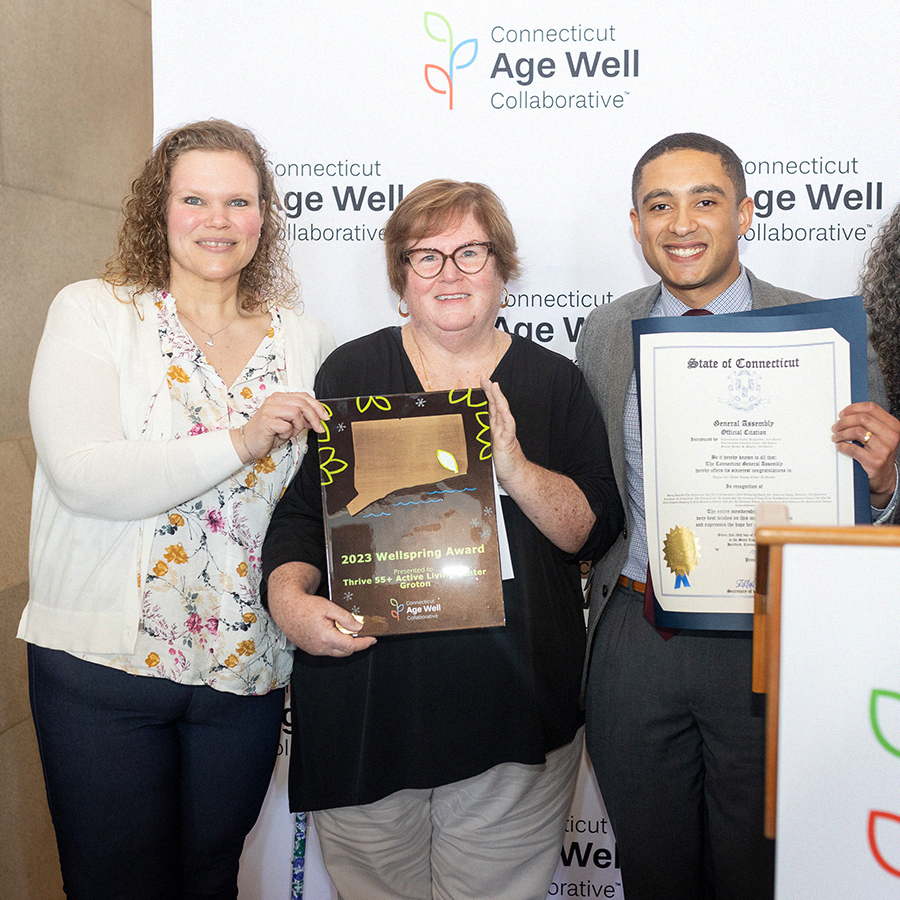 A group of winners from the 2023 Wellspring Awards