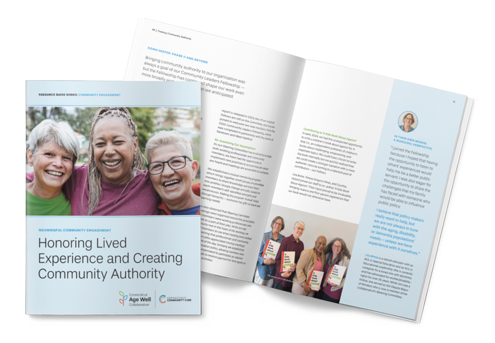 A preview image of our resource guide, Meaningful Community Engagement