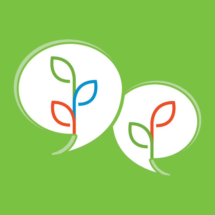 An illustration of two chat bubbles